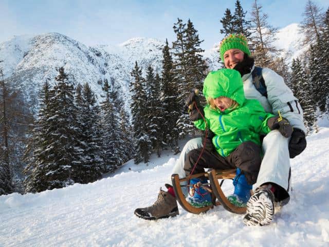 Vacances à la neige pour toute la famille