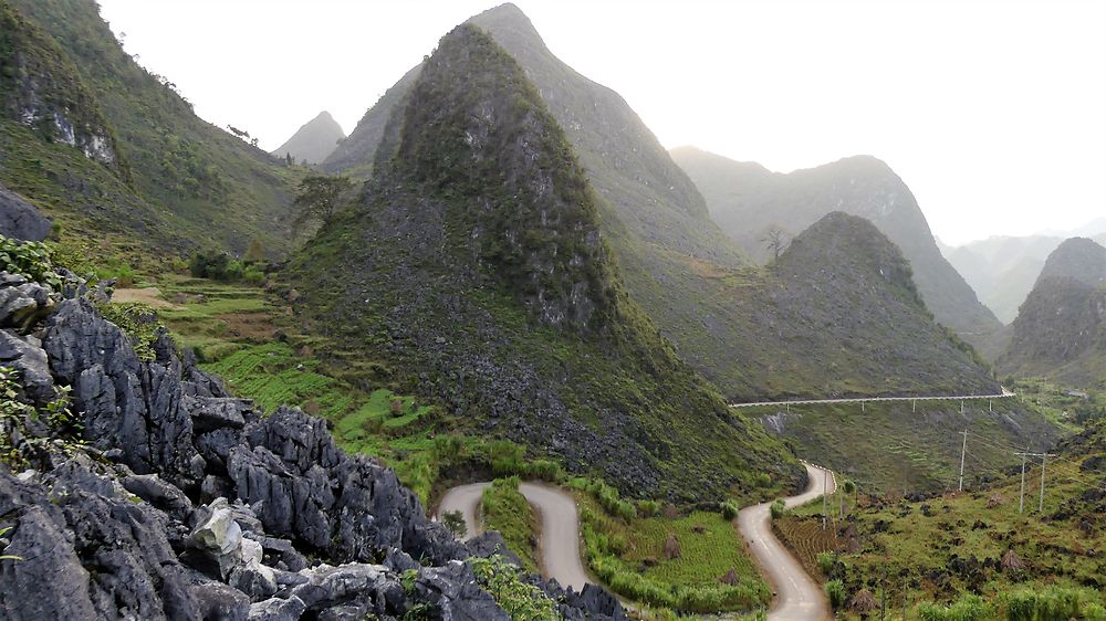 Route entre Dong Van et Meo Vac, Vietnam