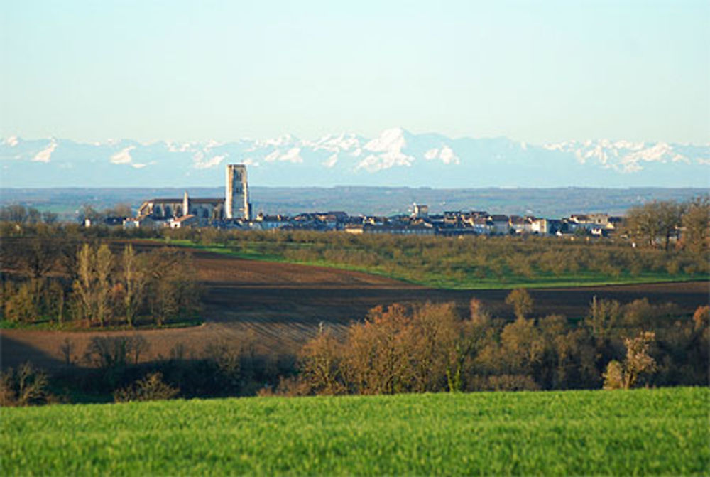 Lectoure et les Pyrénées