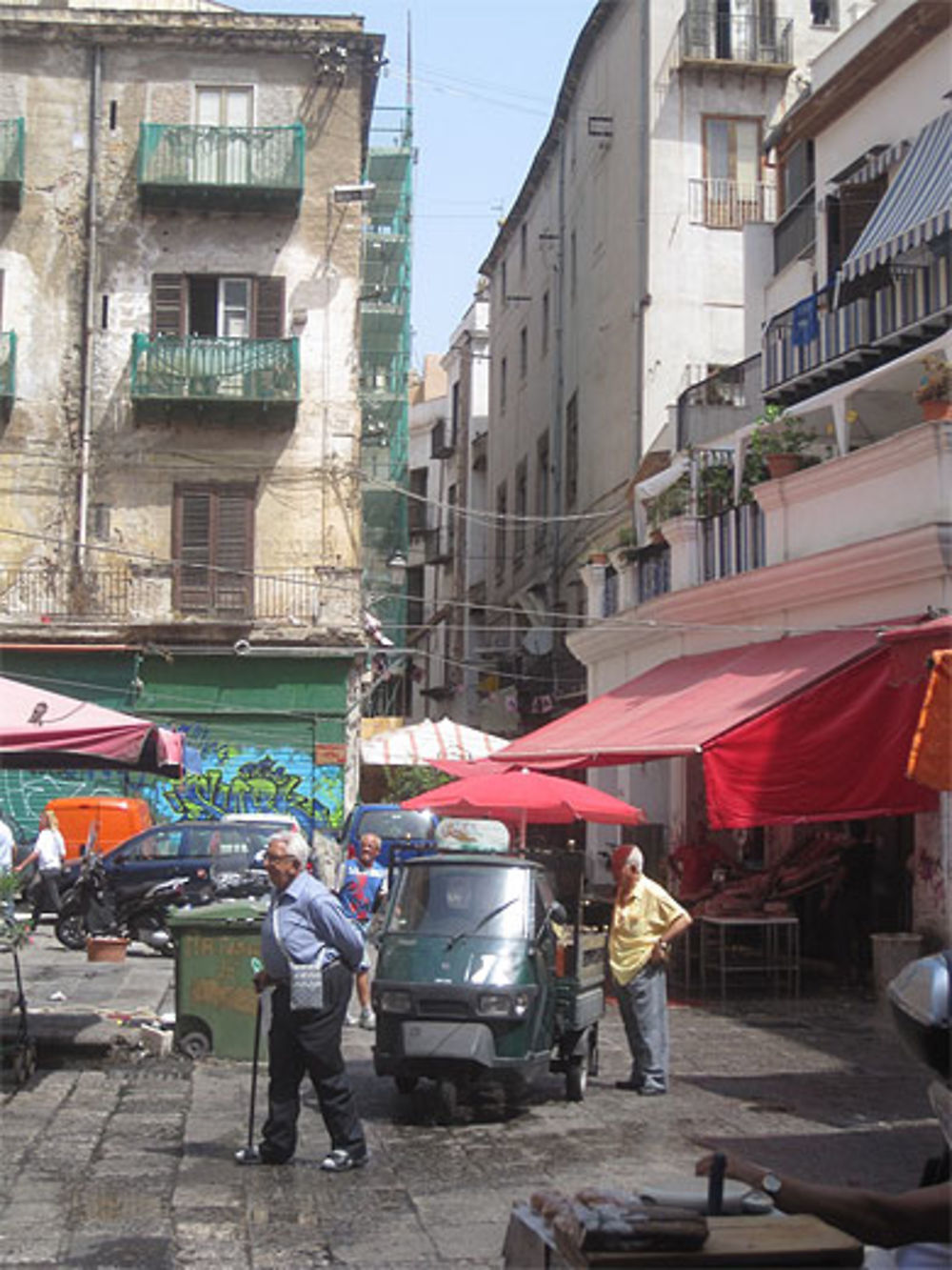 Marché aux poissons à Palerme