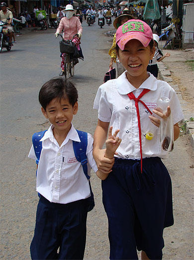 Ecoliers à Binh Thuy Ecoliers à Binh Thuy