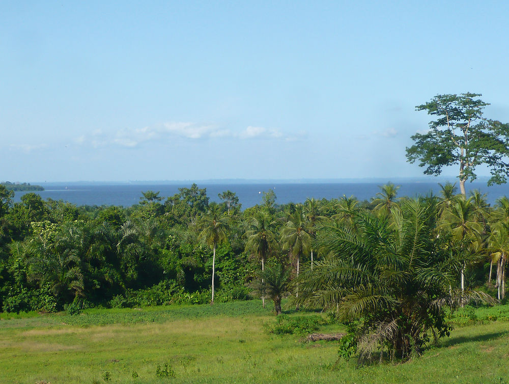 Adiaké, vue sur la grande lagune 