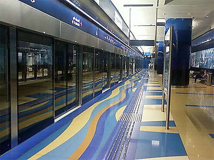 Station de métro à Dubaï