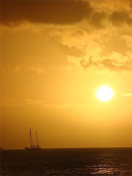 Coucher de soleil sur le Pacifique