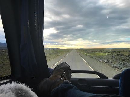 Moment de repos en bus au Chili