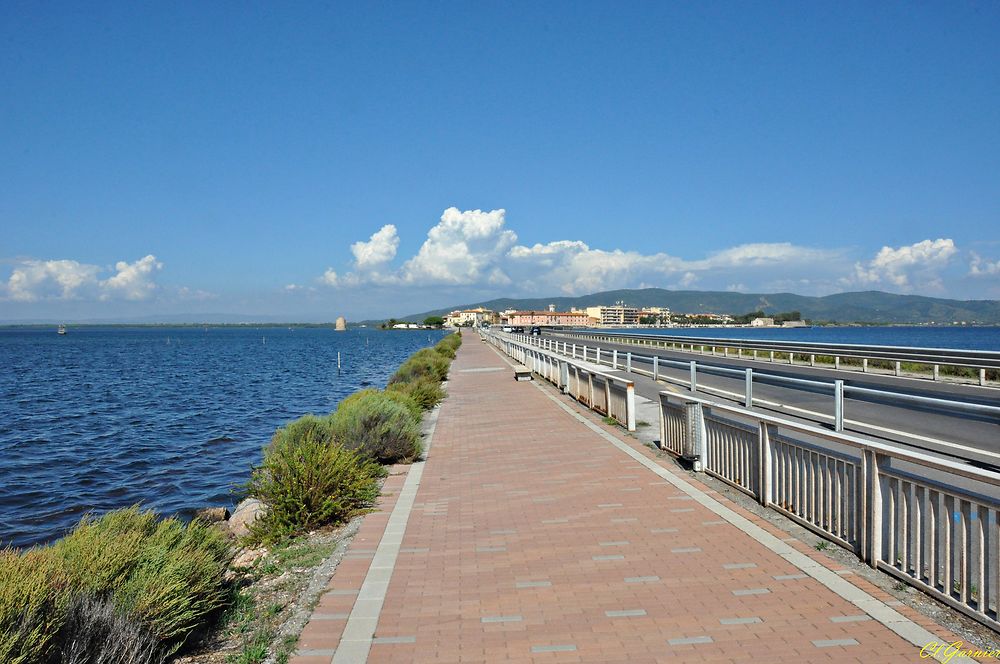 La digue d'Orbetello