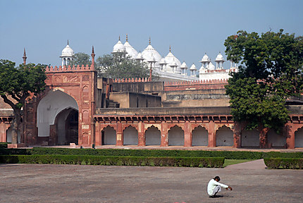 Prière solitaire à Agra