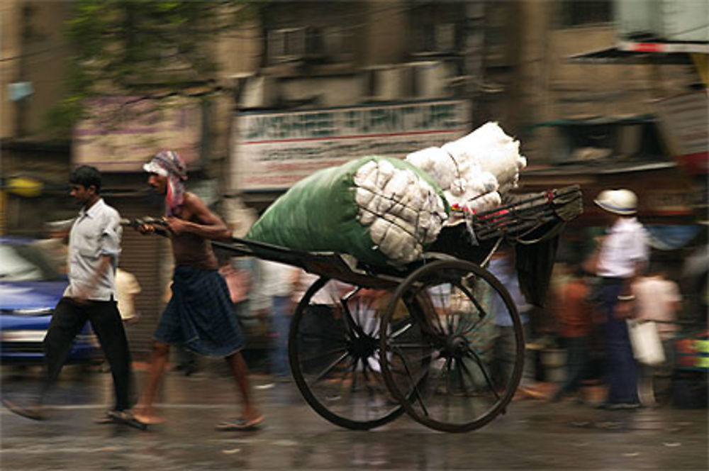 Dans le bazar de Calcutta