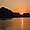 Lever de soleil sur la baie d'Halong
