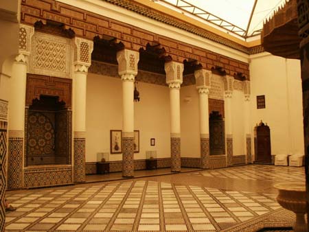 Patio du musée de Marrakech Patio du musée de Marrakech