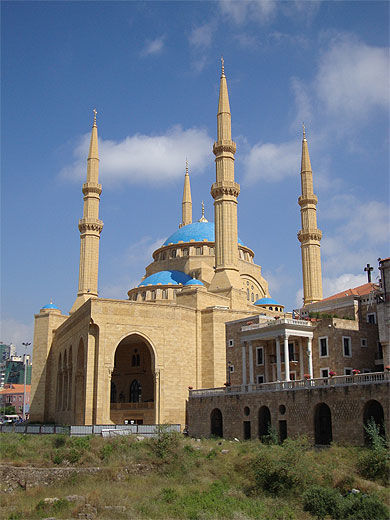 Vue de la mosquée Mohammad Al Amin