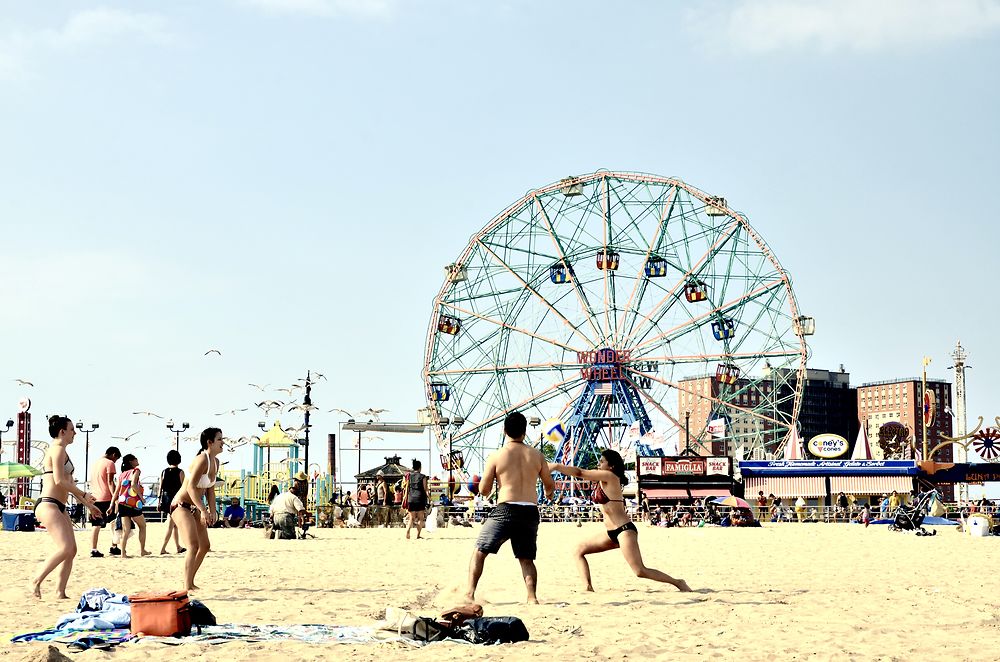 Volley sur la plage de Coney Island