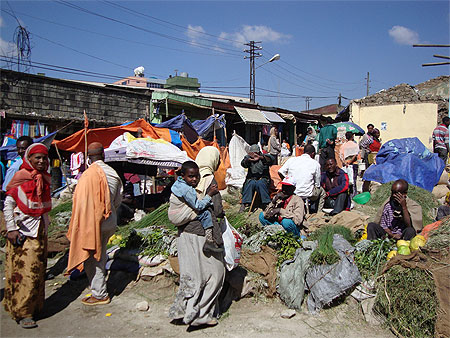 Dans le quartier du Merkato Dans le quartier du Merkato