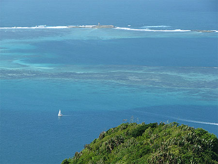 Ile au Phare vue du sommet de Montagne Lion Ile au Phare vue du sommet de Montagne Lion