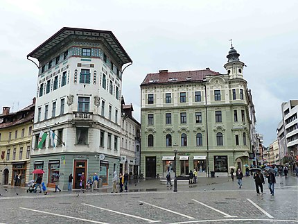 Maisons art déco à Ljubljana