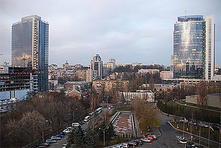Vue de la ville depuis l'hôtel Rus
