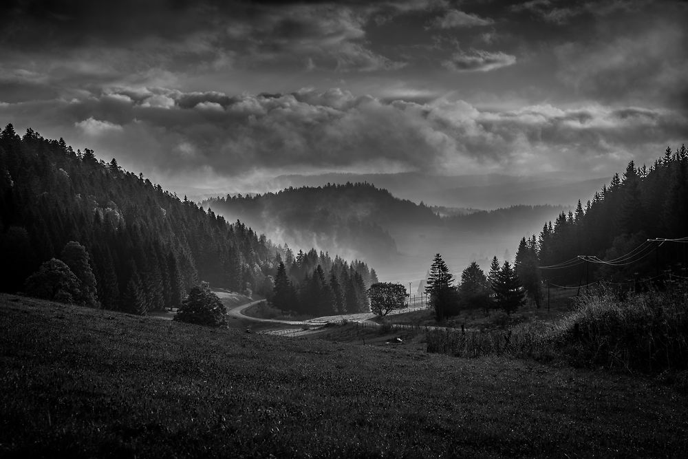 Réveil sur le Jura à Morteau