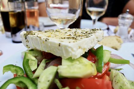 Salade grecque à Nafplio