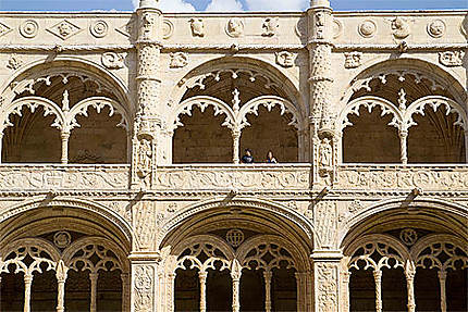 Lisbonne - Belém - Monastère - Splendides arcades du cloître
