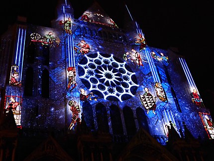 Bleu nuit illuminations Chartres