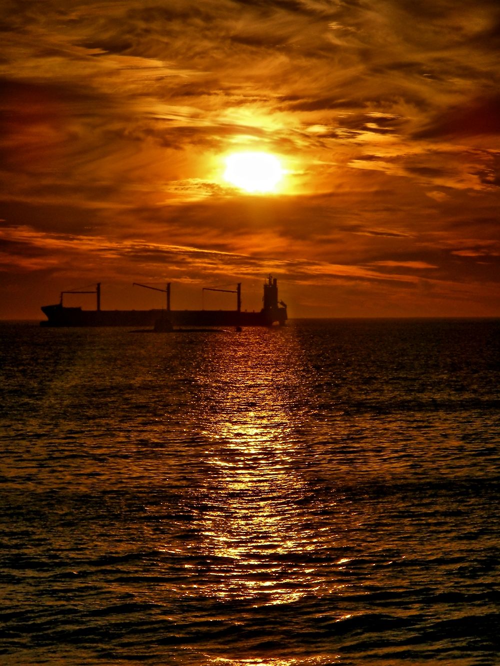 Coucher de soleil, viña del mar, Chili