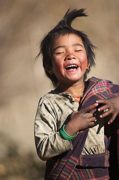 Girl - Jomsom - Népal Girl - Jomsom - Népal