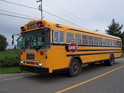 Bus scolaire ile aux coudres