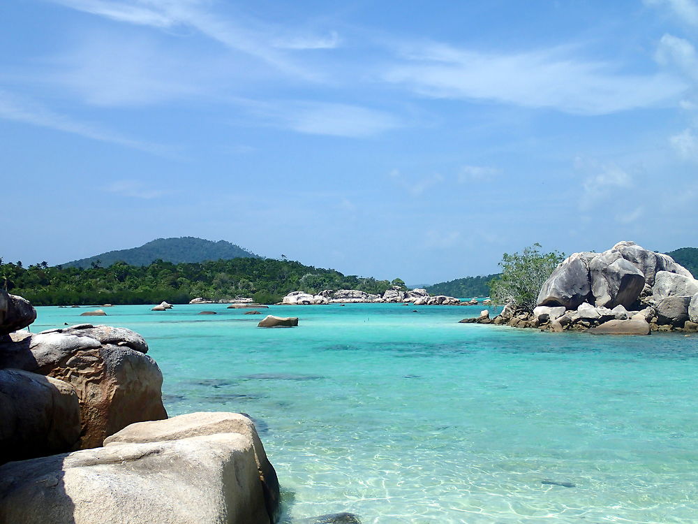 Eau turquoise aux Îles Anambas