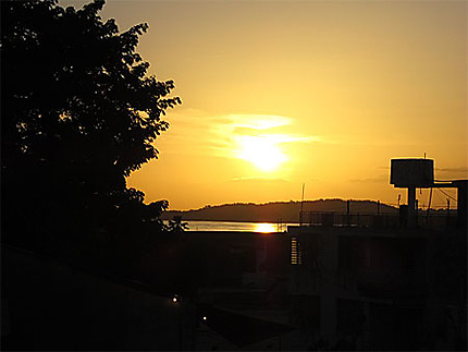 Couché de soleil sur l'Orinoco