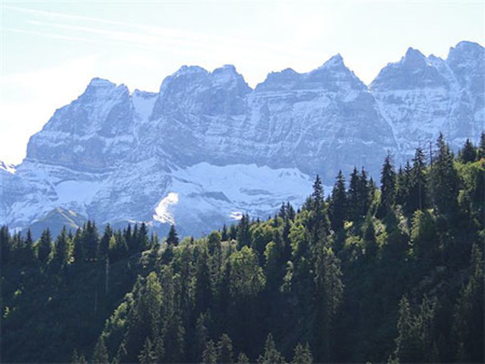 Dents du midi depuis Champoussin