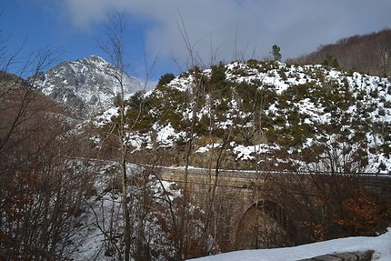 Col de Vizzavona sous la neige en Corse