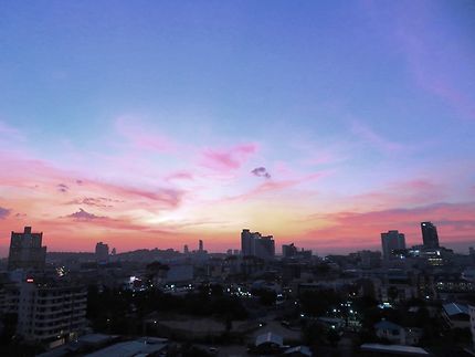 Coucher de soleil sur Pattaya