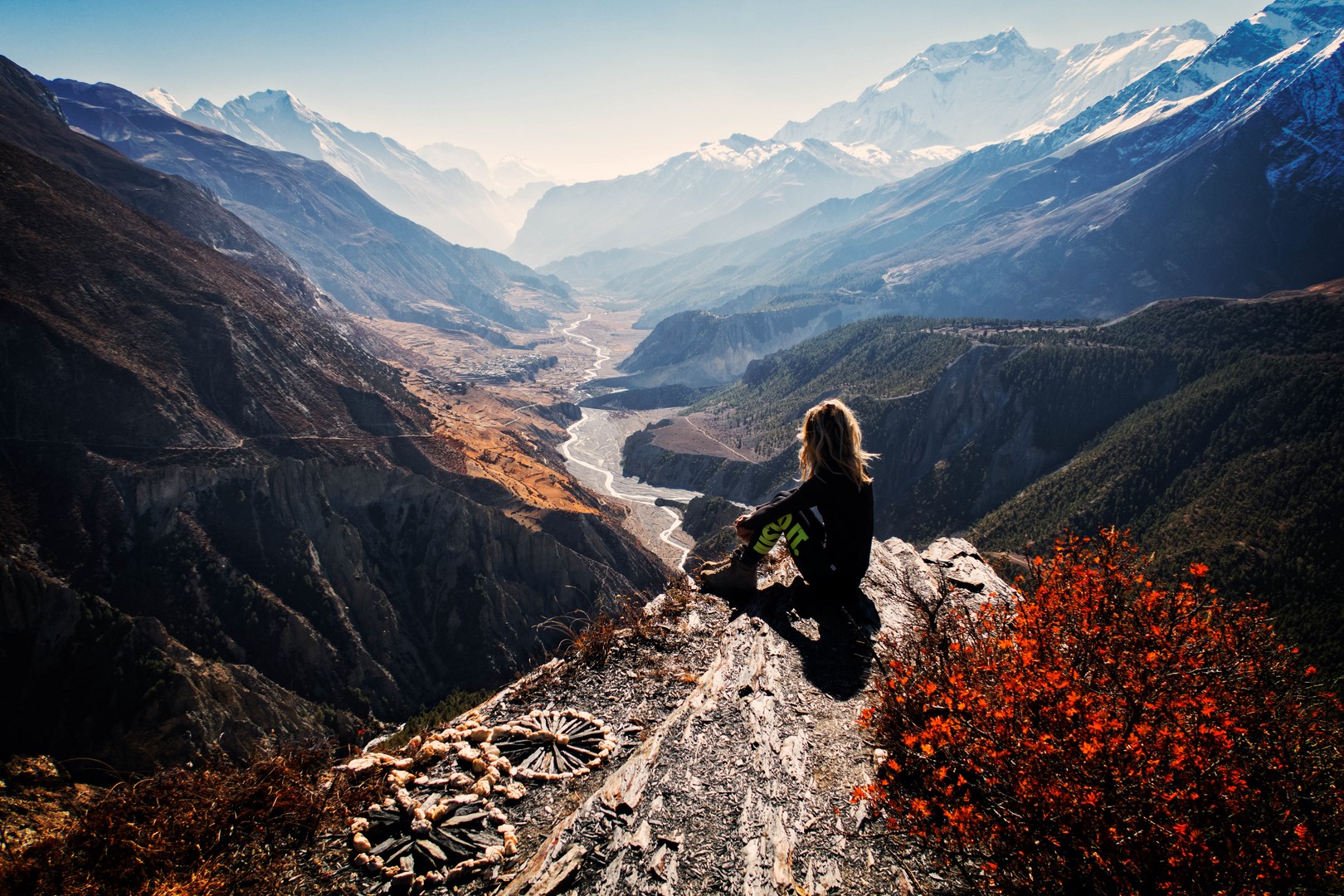 Belvédère sur la vallée de Manang Belvédère sur la vallée de Manang