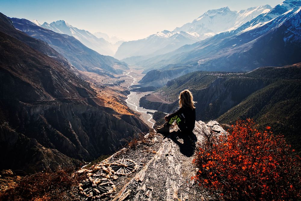 Belvédère sur la vallée de Manang