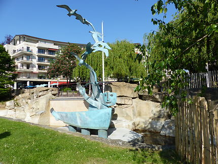 L'homme barque sculpture de Didier Masse