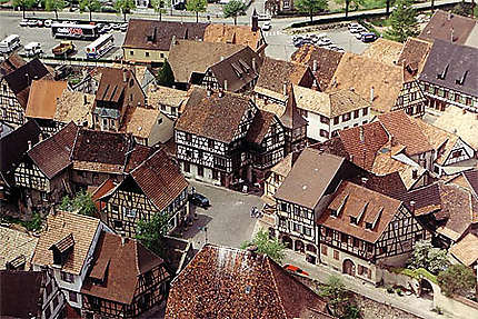 Le village de Kaysersberg vu du château
