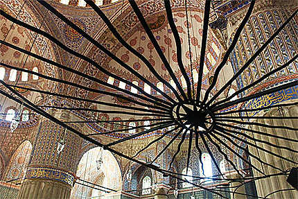 Intérieur de la Mosquée Bleue