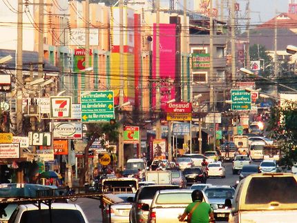 Thepprasit Road au sud de Pattaya, Thaïlande