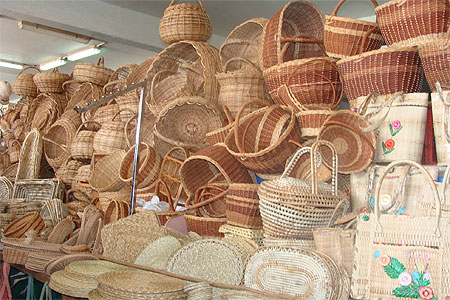 Le marché à Ste Lucie