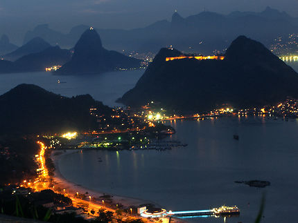 Nuit sur la baie de Rio