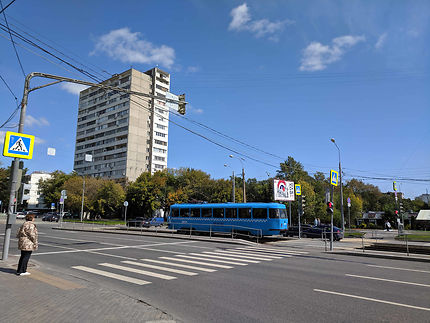 Tramway bleu de Moscou