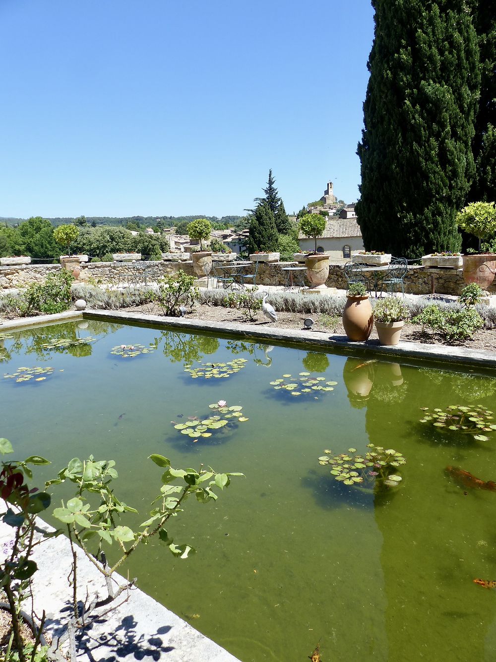 Bassin du château de Lourmarin 