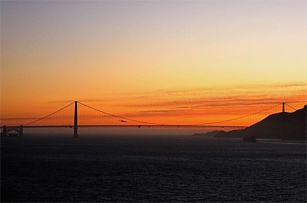 San Francisco Ponts Coucher De Soleil Golden Gate