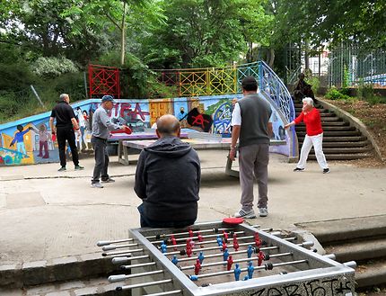 Ping Pong aire de jeux Parc de Belleville