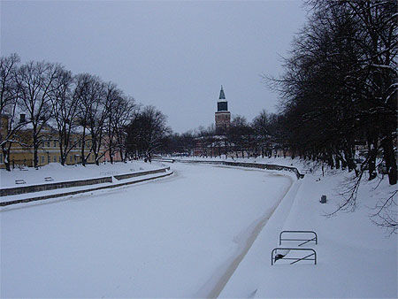 Neige sur Turku