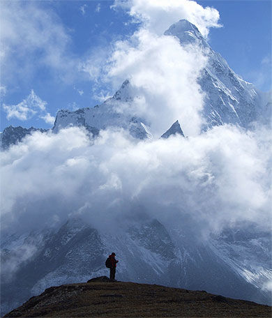 Himalaya, Népal, Ama DaBlam, view from Chkung Ri 