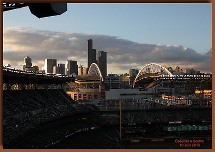 Match de baseball au Safeco field de Seattle
