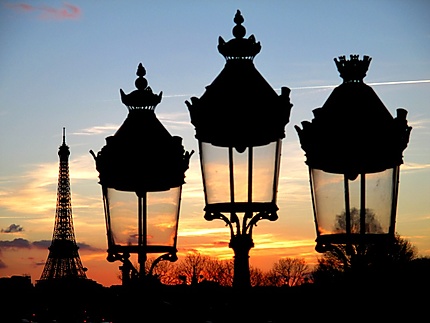 Coucher de soleil sur Paris 