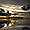 Coucher de soleil désert Uyuni