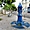 Surprenante fontaine Wallace bleue